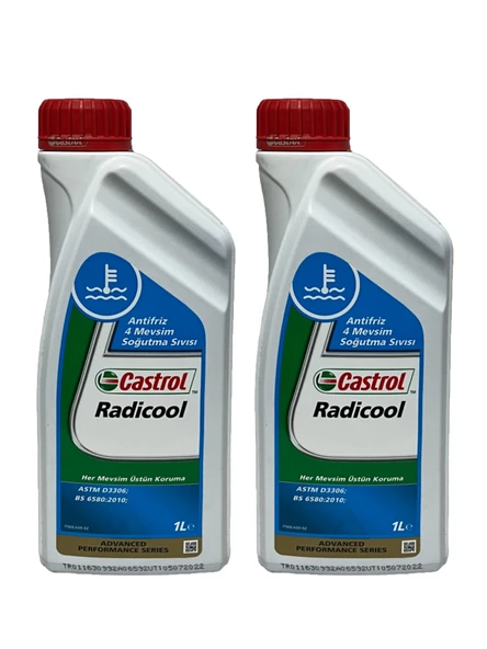 Castrol Radicool 4 Mevsimlik Mavi Antifriz 1 Litre 2 Adet - Resim 2