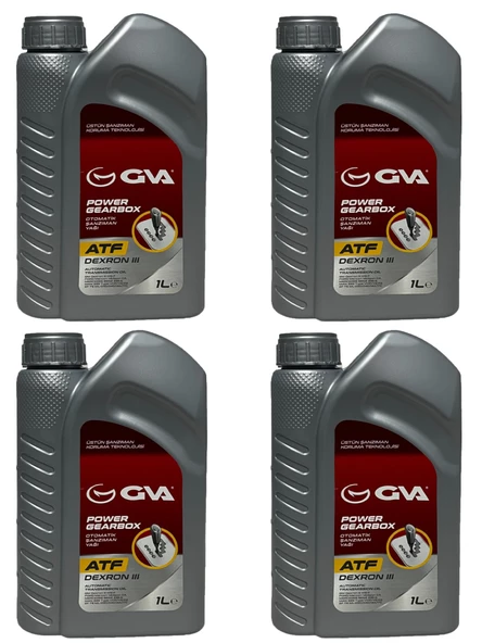 Gva Dexron III Atf Otomatik Şanzıman Yağı Kırmızı 1 Litre 4 Adet