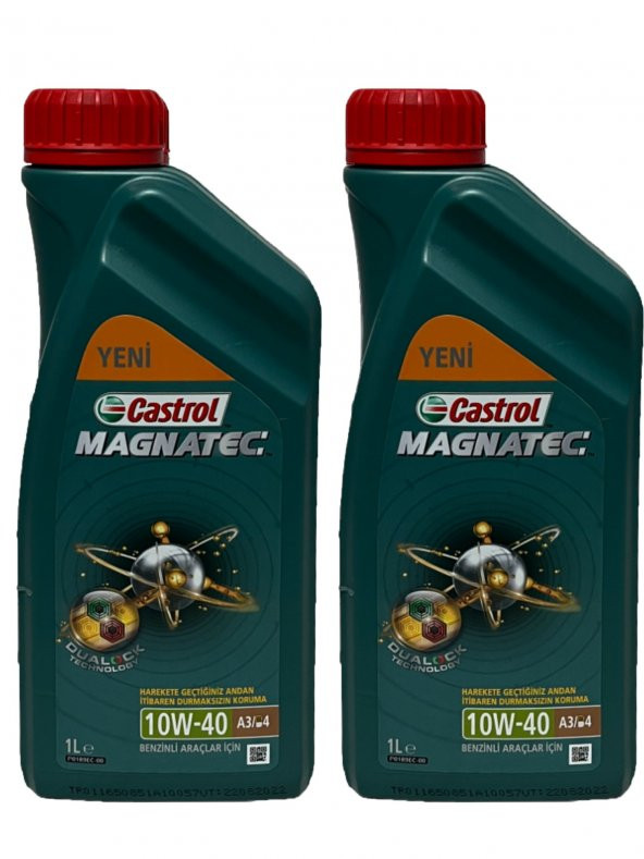 Castrol Magnatec 10W-40 A3/B4 Motor Yağı 1 Litre 2 Adet