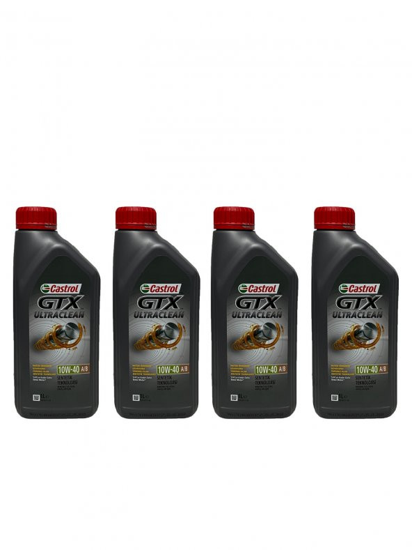 Castrol GTX Ultraclean 10W-40 A/B Motor Yağı 1 Litre 4 Adet