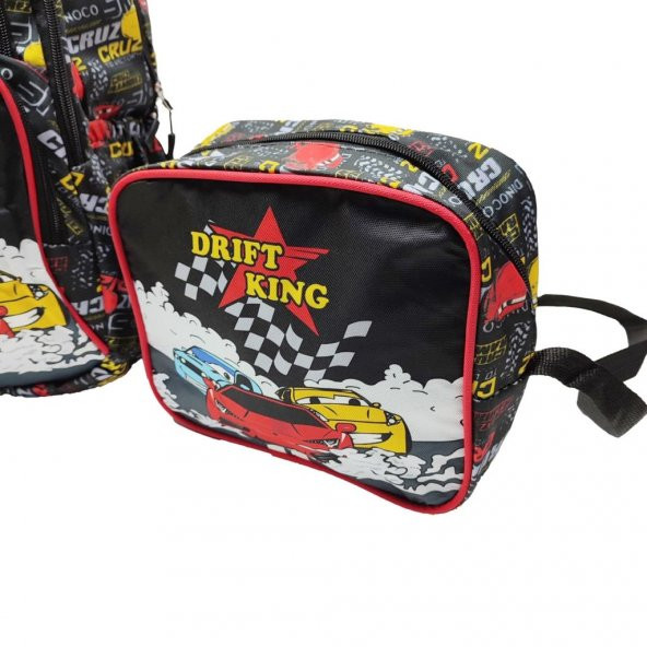 Araba Baskılı Erkek Çocuk Okul Sırt Çantası - 2