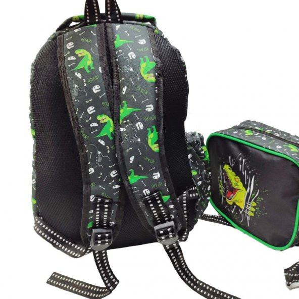 T-rex Baskılı Erkek Çocuk Okul Sırt Çantası - 5