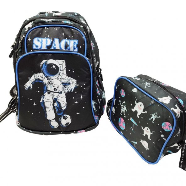 Astronot Baskılı Erkek Çocuk Okul Sırt Çantası