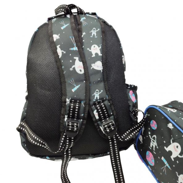 Astronot Baskılı Erkek Çocuk Okul Sırt Çantası - 4
