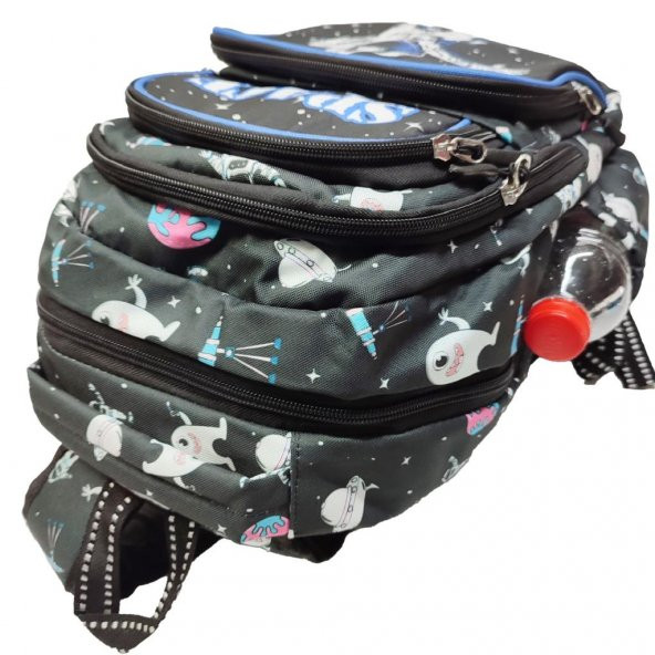 Astronot Baskılı Erkek Çocuk Okul Sırt Çantası - 5