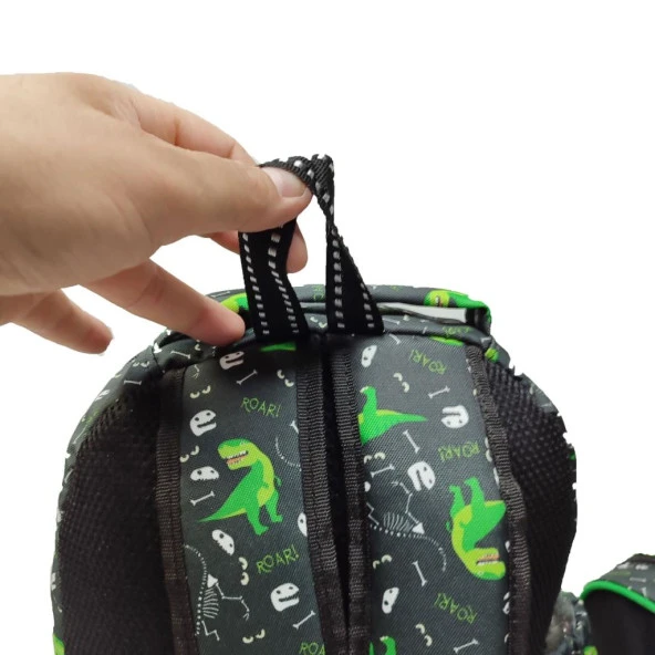 T-rex Baskılı Erkek Çocuk Okul Sırt Çantası - 9