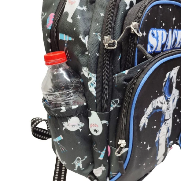 Astronot Baskılı Erkek Çocuk Okul Sırt Çantası - 10