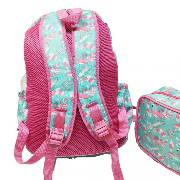 Flamingo Baskılı Kız Çocuk Okul Sırt Çantası - 5