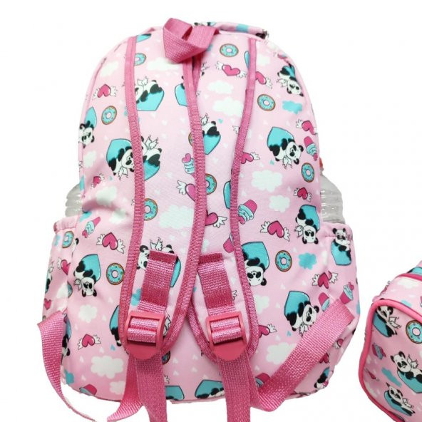 Sevimli Panda Baskılı Kız Çocuk Okul Sırt Çantası - 5