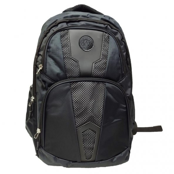 Spor Model Sırt Çantası Leptop Bölmeli Siyah Renk