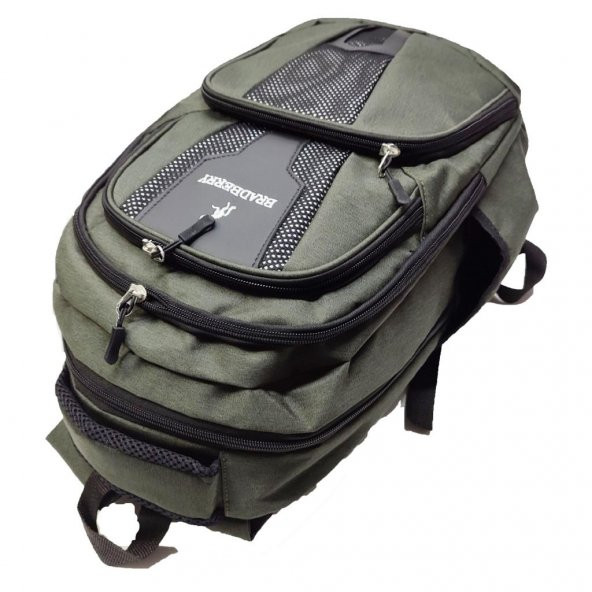 Spor Model Sırt Çantası Leptop Bölmeli Haki Renk - 3