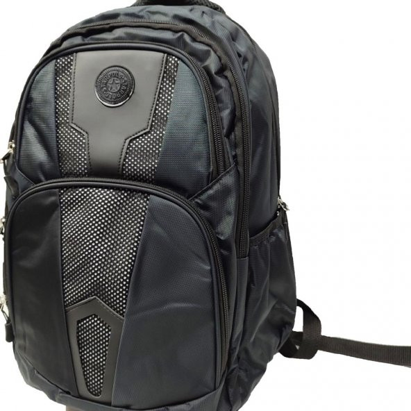 Spor Model Sırt Çantası Leptop Bölmeli Siyah Renk - 5