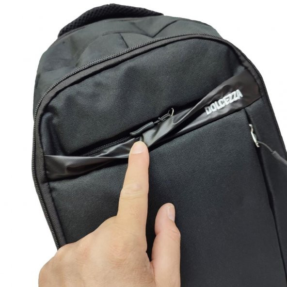 Laptop Bölmeli Spor Model Sırt Çantası Siyah Renk - 3