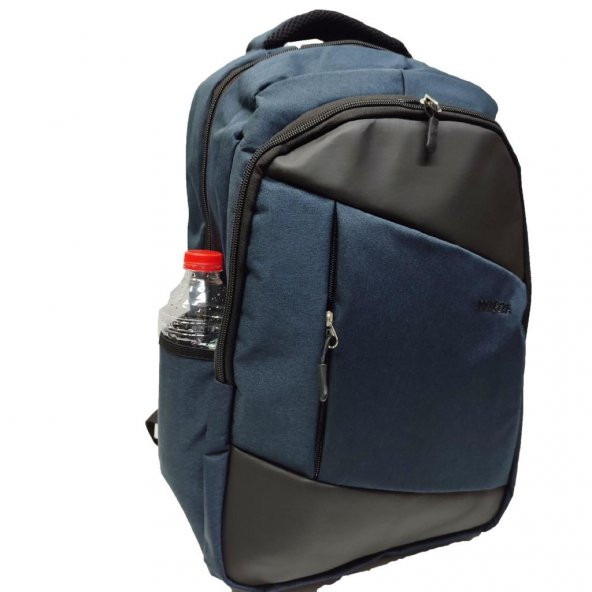 Çapraz Parça Detaylı Sırt Çantası Lacivert Renk - 2