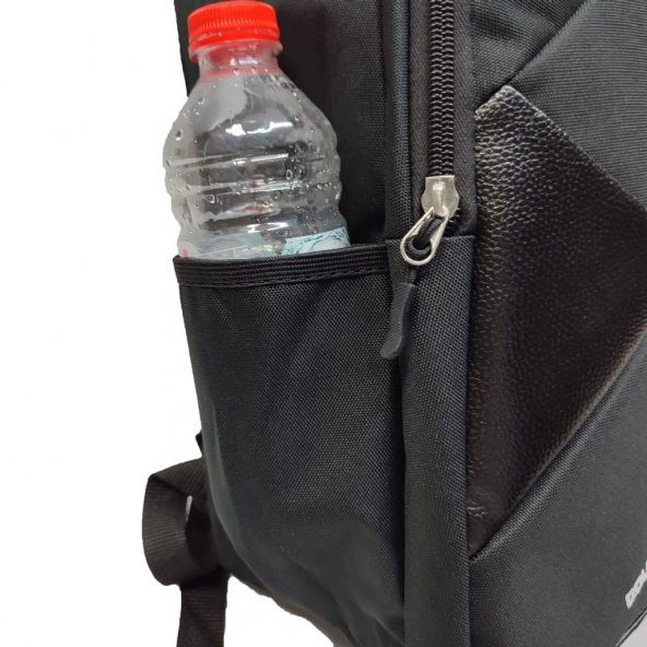 Önünde Çapraz Fermuar Detaylı Sırt Çantası Siyah Renk - 5