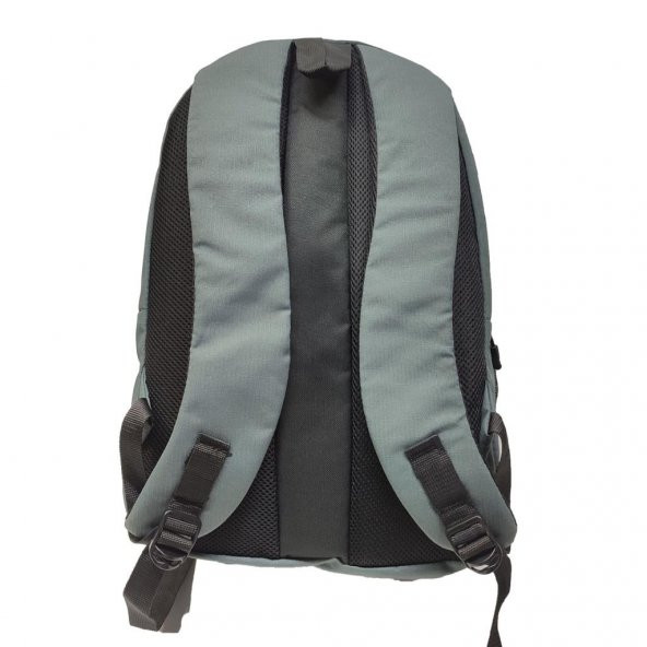 Dikey Fermuarlı Spor Model Sırt Çantası Gri Renk - 5