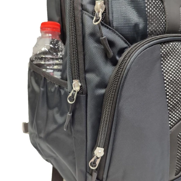 Spor Model Sırt Çantası Leptop Bölmeli Siyah Renk - 9