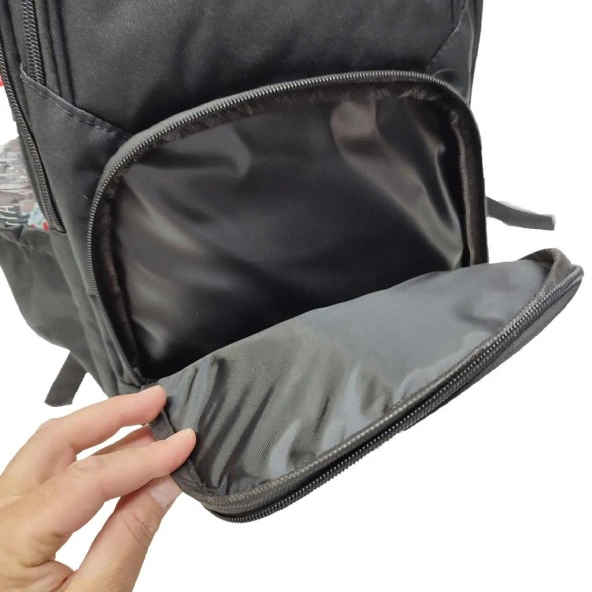 Spor Model Kullanışlı Sırt Çantası Siyah Renk - 11