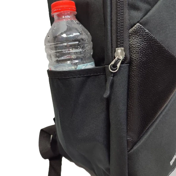 Önünde Çapraz Fermuar Detaylı Sırt Çantası Siyah Renk - 10