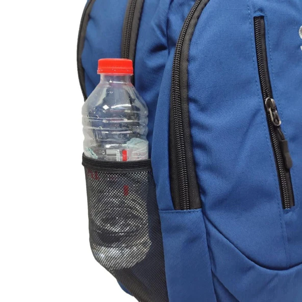 Dikey Fermuarlı Spor Model Sırt Çantası Mavi Renk - 10