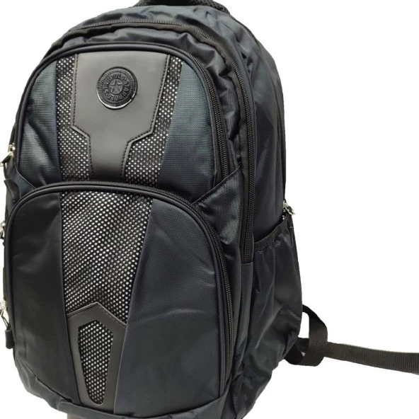 Spor Model Sırt Çantası Leptop Bölmeli Siyah Renk - 10