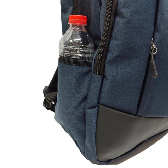 Çapraz Parça Detaylı Sırt Çantası Lacivert Renk - 7