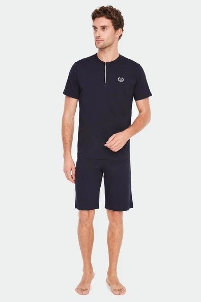 Mod Collection Erkek 3 Lü Pijama Takımı Lacivert - 2