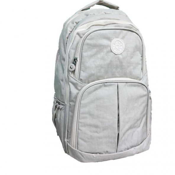 Krinkıl Kumaş Sırt Çantası Krem Renk - 2