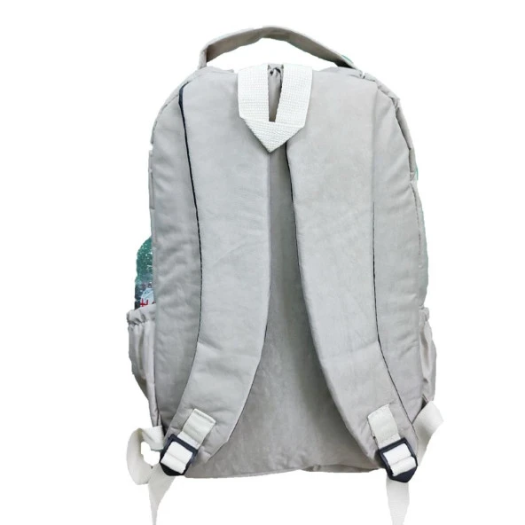 Krinkıl Kumaş Sırt Çantası Krem Renk - 8