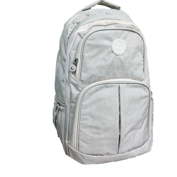 Krinkıl Kumaş Sırt Çantası Krem Renk - 10