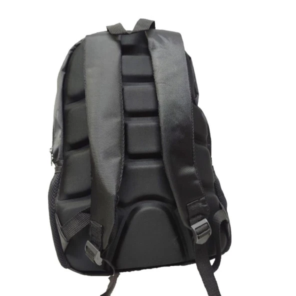 Baklava Dikişli Spor Model Sırt Çantası Siyah Renk - 12