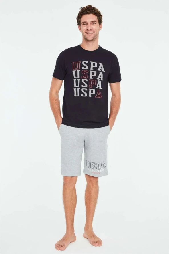 U.S. Polo Assn Erkek T-Shirt Şort Takım Lacivert