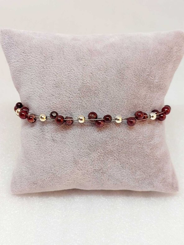 Lal Taşı Bileklik 4mm - Resim 2