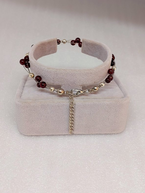 Lal Taşı Bileklik 4mm - Resim 3