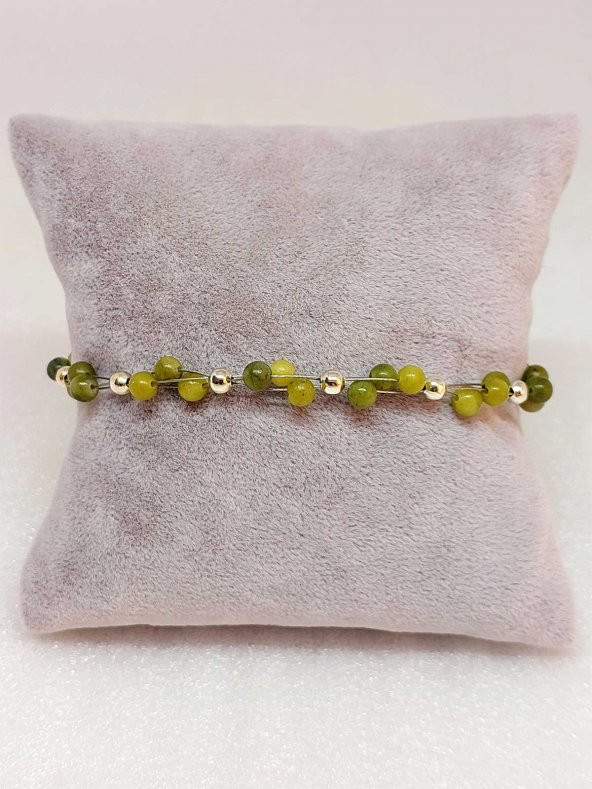 Yeşim Taşı Bileklik 4mm - Resim 2