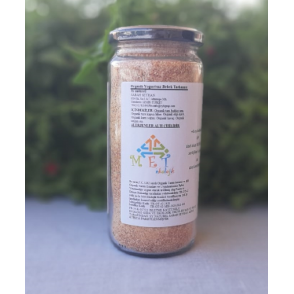 YOĞURTSUZ ORGANİK BEBEK TARHANASI 400GR +6AY