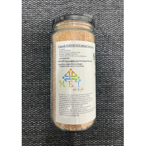 YOĞURTSUZ ORGANİK BEBEK TARHANASI 400GR +6AY - 4