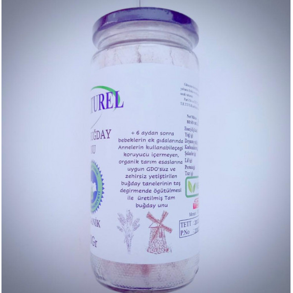 Organik Tam Buğday Unu +8 Ay BEBEKLER İÇİN 250 Gr - 3