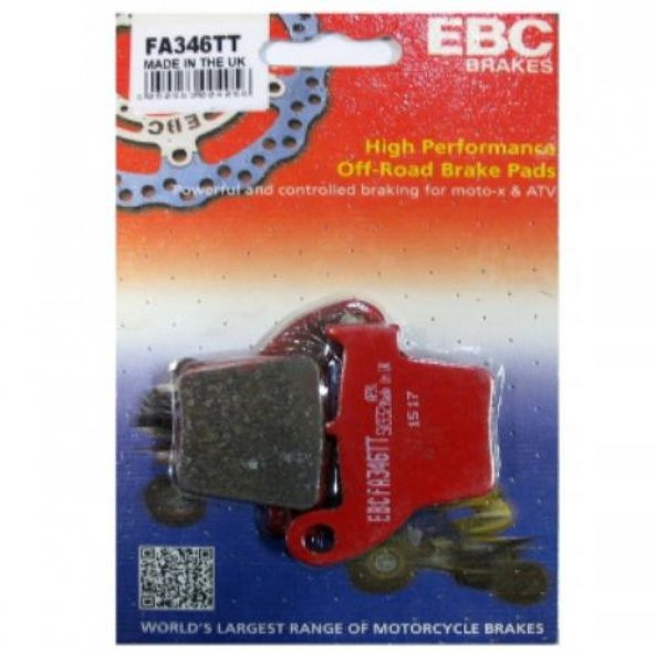 Ebc Fa346Tt 2002-2023 Honda CRF 450 R Uyumlu Arka Fren Balatası Karbon Balata