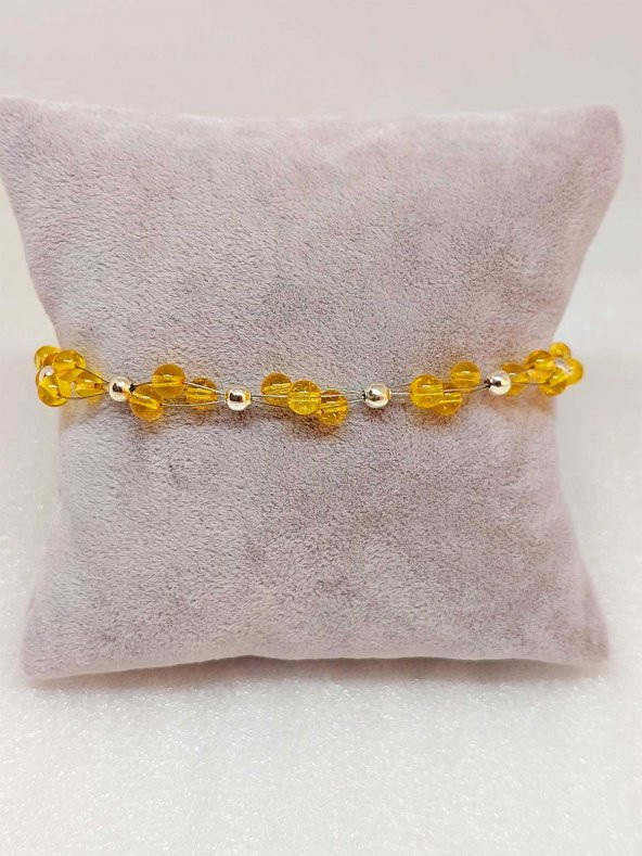 Sitrin Taşı Bileklik 4mm - Resim 2