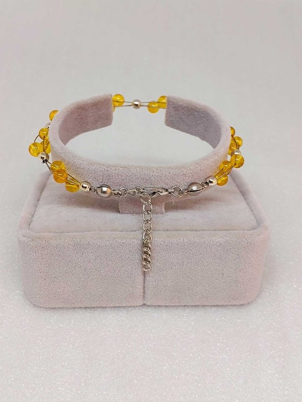 Sitrin Taşı Bileklik 4mm - Resim 3