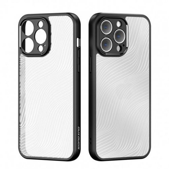 Coofbe Premium Kamera Korumalı Buz Desenli Sert PC-TPU iPhone 14 Pro Kılıf Parmak İzi Bırakmaz Hidrofobik