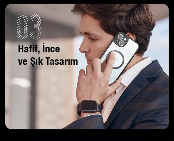 Coofbe Premium Kamera Korumalı Darbe Emici Magsafe İphone 14 Plus Kılıf Sert PC-TPU İphone 14 Plus Kılıf - 3
