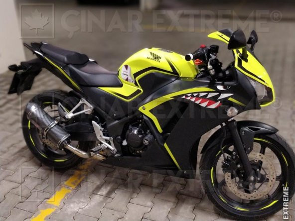 3 Parçalı Floresan Sarı Jant Şeridi Çınar Extreme - 7