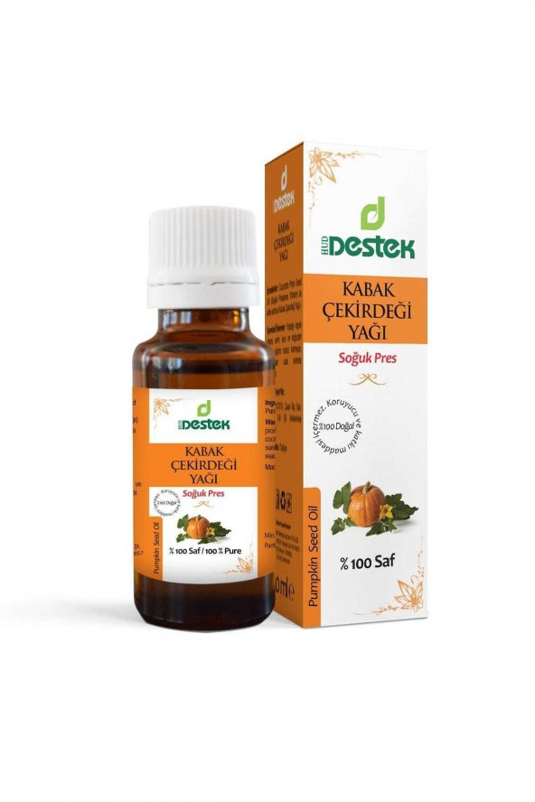 Destek Kabak Çekirdeği Yağı (soğuk Pres) 20 Ml