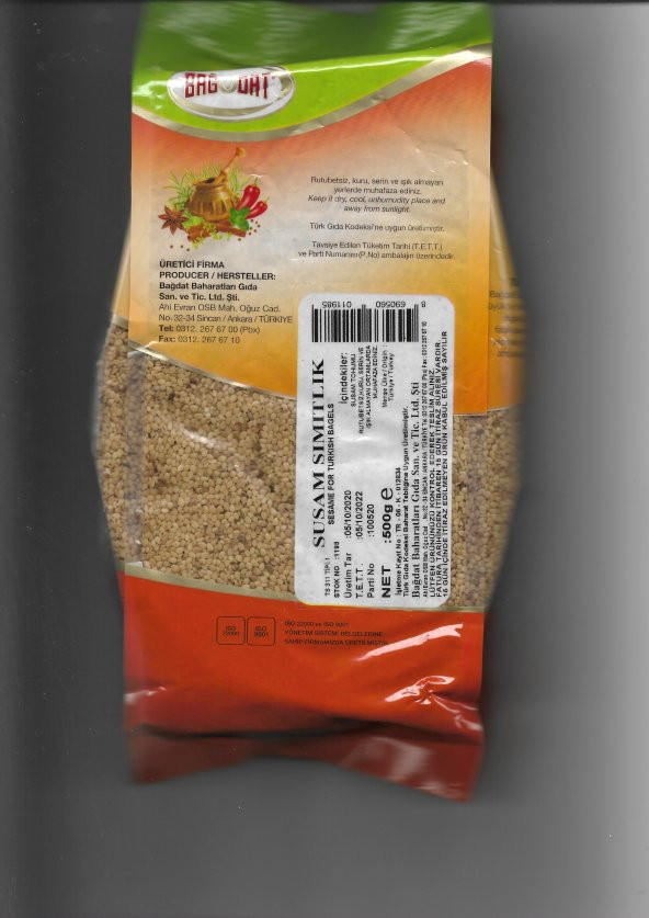 Bağdat Baharat Susam Simitlik  500 GR - 2