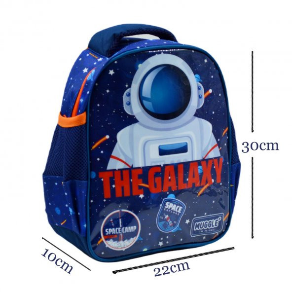 Muggle Tek Bölmeli Galaxy Anaokulu Sırt Çantası Lacivert MU-0853 - 2
