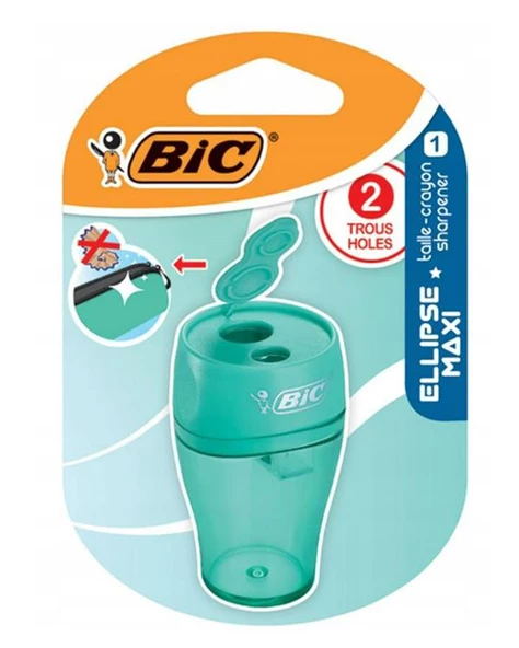 Bic Kalemtraş Maxi Ellipse Kapaklı İkili Blister