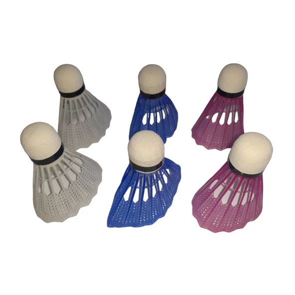 Badminton Topu 6lı PVC Renkli