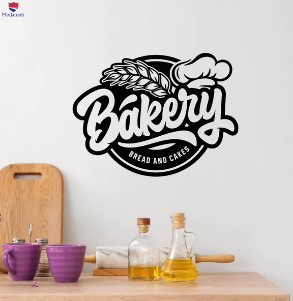 Pastane, Fırın Duvar Sticker Bakehouse Fırın Ekmek Ve Kek Fırıncı Mağaza Çıkartmaları